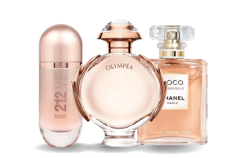 Комплект от 3 парфюма | Carolina Herrera 212 VIP ROSÉ, Paco Rabanne OLYMPÉA и Chanel COCO MADEMOISELLE 100 ml